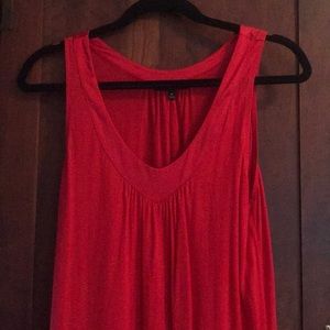 Express red knit dress with pockets